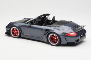 Porsche 911 997 Cabriolet Liberty Walk Grå GT Spirit 1:18 GT463 Resin — billede 5 af 6