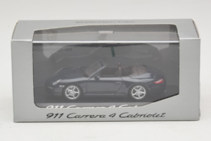 Porsche 911 997 Carrera 4 Cabriolet Mørkeblå Minichamps 1:43 WAP02015216-P1 Metal — billede 4 af 4