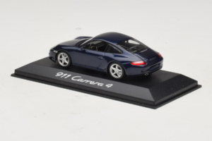 Porsche 911 997 Carrera 4 Dark Blue Metallic Minichamps 1:43 WAP02010016 Metal — billede 2 af 3