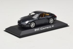 Porsche 911 997 Carrera 4 Dark Blue Metallic Minichamps 1:43 WAP02001518 Metal — billede 2 af 4