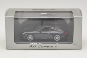 Porsche 911 997 Carrera 4 Dark Blue Metallic Minichamps 1:43 WAP02001518 Metal — billede 4 af 4
