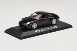 Porsche 911 997 Carrera 4S Sort Minichamps 1:43 WAP02010116 Metal — billede 2 af 4