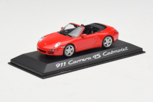 Porsche 911 997 Carrera 4S Cabriolet Rød Minichamps 1:43 WAP02015316 Metal — billede 2 af 5