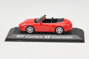 Porsche 911 997 Carrera 4S Cabriolet Rød Minichamps 1:43 WAP02015316 Metal