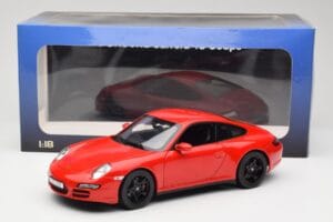 Porsche 911 997 Carrera 4S Rød Norev 1:18 187510 Metal — billede 8 af 8