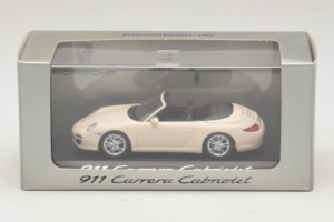 Porsche 911 997 Carrera Cabriolet Hvid Minichamps 1:43 WAP02001118 Metal — billede 4 af 5