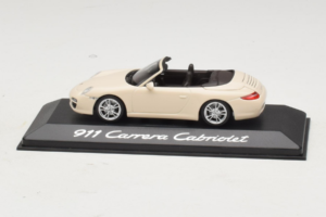 Porsche 911 997 Carrera Cabriolet Hvid Minichamps 1:43 WAP02001118 Metal