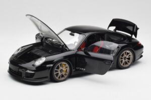 Porsche 911 997 GT2 RS Sort & Sølv Hjul Minichamps 1:18 100069401 Metal — billede 2 af 8