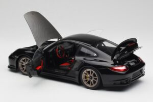 Porsche 911 997 GT2 RS Sort & Sølv Hjul Minichamps 1:18 100069401 Metal — billede 5 af 8