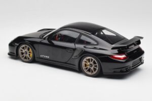 Porsche 911 997 GT2 RS Sort & Sølv Hjul Minichamps 1:18 100069401 Metal — billede 7 af 8