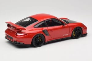 Porsche 911 997 GT2 RS Rød Med Sorte Fælge Minichamps 1:18 100069407 Metal — billede 3 af 8
