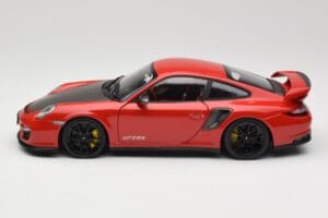 Porsche 911 997 GT2 RS Rød Med Sorte Fælge Minichamps 1:18 100069407 Metal — billede 4 af 8