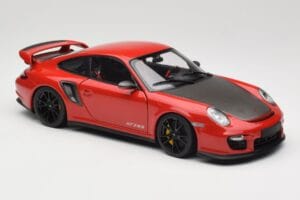 Porsche 911 997 GT2 RS Rød Med Sorte Fælge Minichamps 1:18 100069407 Metal — billede 6 af 8