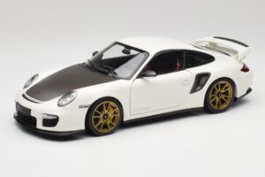 Porsche 911 997 GT2 RS Hvid & Guld Hjul Minichamps 1:18 100069406 Metal