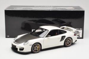 Porsche 911 997 GT2 RS Hvid Minichamps 1:18 100069400 Metal — billede 8 af 8