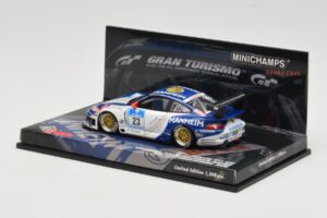 Porsche 911 997 GT3 #23 24 Hours Nurburgring 2008 Minichamps 1:43 437086823 Metal — billede 3 af 4