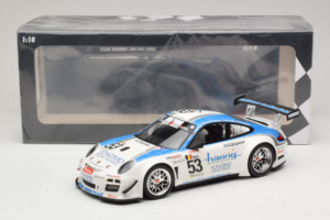 Porsche 911 997 GT3 R #53 Muhlner Motorsport P-Y. Vannelet / U. Peyroles Class Winners 24 Hours of Spa 2010 Minichamps 1:18 1 — billede 6 af 6