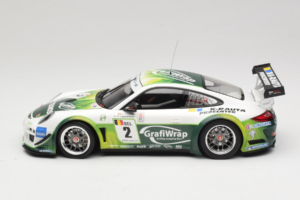 Porsche 911 997 GT3 R #2 Prospeed Competition B. Heylen / P. Lappalainen FIA GT3 2011 Minichamps 1:18 151118902 Metal — billede 3 af 6