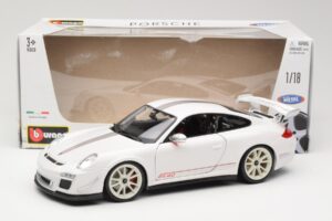 Porsche 911 997 GT3 RS 4.0 Hvid Bburago 1:18 18-11036 Metal — billede 8 af 8