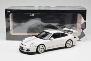 Porsche 911 997 GT3 RS 4.0 Hvid Minichamps 1:18 155062221 Metal — billede 6 af 6