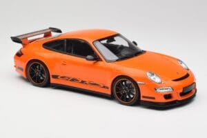 Porsche 911 997 GT3 RS Orange Minichamps 1:18 155062122 Metal — billede 4 af 6