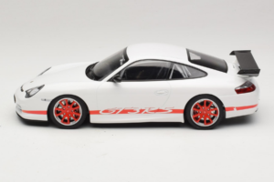 Porsche 911 996 GT3 RS Hvid Rød Stribe Minichamps 1:18 155062020 Metal — billede 3 af 6