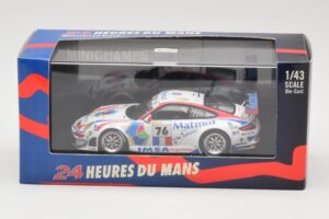 Porsche 911 997 GT3 RSR #76 IMSA Performance Matmut R. Narac / R. Lietz / P. Long 24 Hours of Le Mans 2008 Minichamps 1:43 40 — billede 4 af 4