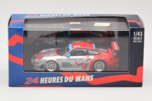 Porsche 911 997 GT3 RSR #80 Flying Lizard J. Van Overbeek / J. Bergmeister / S. Neiman 24 Hours of Le Mans 2008 Minichamps 1: — billede 4 af 4