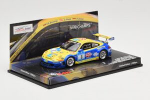 Porsche 911 997 GT3 RSR #3 24 Hours Nurburgring 2008 Minichamps 1:43 437087803 Metal — billede 2 af 4