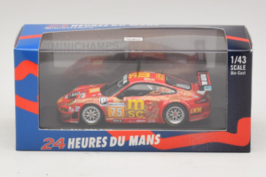 Porsche 911 997 GT3 RSR #75 O. Young / P. Hesnault 24 Hours of Le Mans 2009 Minichamps 1:43 400096975 Metal — billede 4 af 4