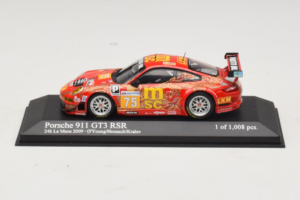 Porsche 911 997 GT3 RSR #75 O. Young / P. Hesnault 24 Hours of Le Mans 2009 Minichamps 1:43 400096975 Metal