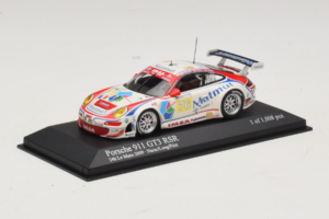 Porsche 911 997 GT3 RSR #76 R. Narac / P. Long / P. Pilet 24 Hours of Le Mans 2009 Minichamps 1:43 400096976 Metal — billede 2 af 3