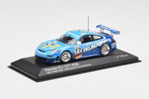 Porsche 911 997 GT3 RSR #77 Felbermayr-Proton Davidson / Henzler 24 Hours of Le Mans 2008 Minichamps 1:43 400087877 Metal — billede 2 af 4