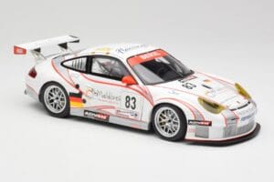 Porsche 911 997 GT3 RSR #83 Team Seikel L. Nielsen / M. Ehret / D. Farnbacher 24 Hours of Le Mans 2006 Minichamps 1:18 100066 — billede 6 af 8