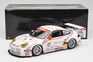 Porsche 911 997 GT3 RSR #83 Team Seikel L. Nielsen / M. Ehret / D. Farnbacher 24 Hours of Le Mans 2006 Minichamps 1:18 100066 — billede 8 af 8