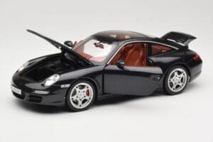 Porsche 911 997 Targa Sort Norev 1:18 187506 Metal — billede 2 af 8