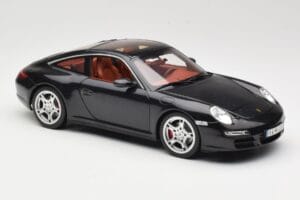 Porsche 911 997 Targa Sort Norev 1:18 187506 Metal — billede 6 af 8