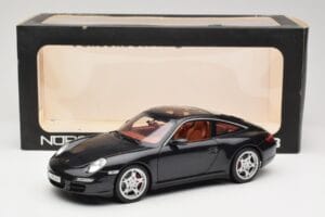 Porsche 911 997 Targa Sort Norev 1:18 187506 Metal — billede 8 af 8