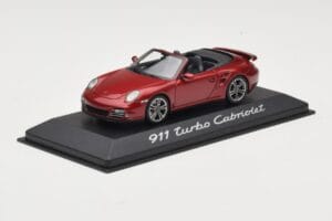 Porsche 911 997 Turbo Cabriolet Rød Minichamps 1:43 WAP0200130A Metal — billede 2 af 4