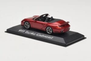 Porsche 911 997 Turbo Cabriolet Rød Minichamps 1:43 WAP0200130A Metal — billede 3 af 4
