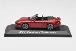 Porsche 911 997 Turbo Cabriolet Rød Minichamps 1:43 WAP0200130A Metal