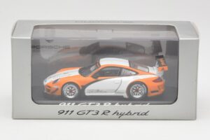Porsche 911 GT3 R Hybrid 997.2 Presentation White Orange Minichamps 1:43 WAP0201170B Metal — billede 4 af 4