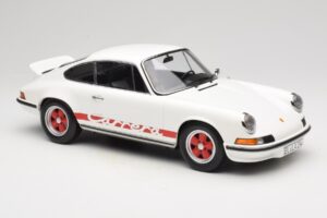 Porsche 911 Carrera RS 2.7 Grand Prix White With Red Norev 1:12 127514 Metal — billede 4 af 6