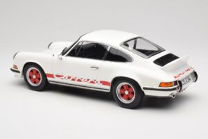 Porsche 911 Carrera RS 2.7 Grand Prix White With Red Norev 1:12 127514 Metal — billede 5 af 6