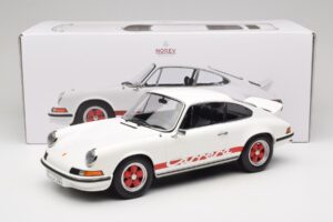 Porsche 911 Carrera RS 2.7 Grand Prix White With Red Norev 1:12 127514 Metal — billede 6 af 6