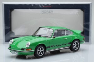 Porsche 911 Carrera RS 2.7 Grøn Norev 1:18 187680 Metal — billede 6 af 6