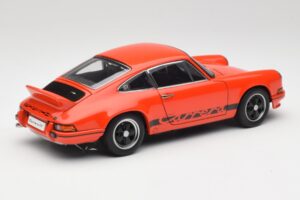 Porsche 911 Carrera RS 2.7 Orange & Sorte Striber AUTOart 1:18 78054 Metal — billede 3 af 8