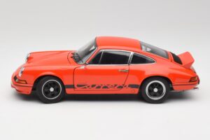 Porsche 911 Carrera RS 2.7 Orange & Sorte Striber AUTOart 1:18 78054 Metal — billede 4 af 8