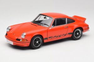 Porsche 911 Carrera RS 2.7 Orange & Sorte Striber AUTOart 1:18 78054 Metal