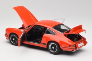 Porsche 911 Carrera RS 2.7 Orange & Sorte Striber AUTOart 1:18 78054 Metal — billede 5 af 8